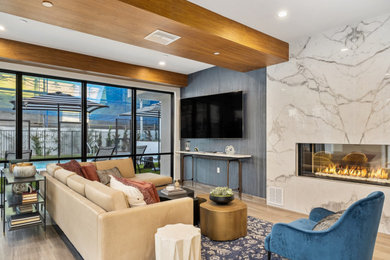 Inspiration for a contemporary living room remodel in Los Angeles