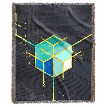 "Gold Iris I" Woven Blanket 60"x80"