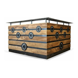 Oak Fitness Counter - Indoor Pub And Bistro Tables