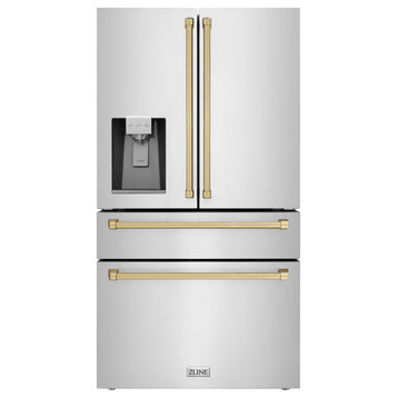 ZLINE 36" French Door Refrigerator With Water and Ice Dispenser RFMZ-W-36-CB