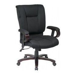 Executive Chair with Black Mesh Seat and Back - Office Chairs