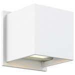 DALS Lighting - DALS Square Directional LED Wall Sconce, White - This modern exterior LED wall pack was designed to optimize efficiency through heat dissipation and optical management. This LED wall pack provides an ideal wall wash lighting solution utilizing a fraction of the energy of traditional sources and requiring virtually no maintenance.