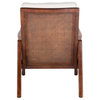 Secora Wood Frame Accent Chair, Oatmeal