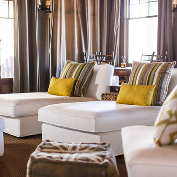 Lake House Media Room Cushions and Pillows
