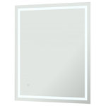Craft and Main - 24" x 30" Dimmable LED Lighted Mirror with Touch Sensor and Automatic Anti Fog - Attaining the perfect bathroom lighting is easy with the CRAFT + MAIN Dimmable LED Lighted Mirror. Whether you're applying makeup, working on getting a close shave, or are just looking for a subtle yet flattering light for your bathroom, this mirror is for you. Designed with convenience in mind, this mirror features a one button design that adjusts the mirror to your desired brightness by pressing and holding. The built in memory function and anti fog round out the simple yet powerful features that you never knew you needed in a mirror. The CRAFT + MAIN Dimmable LED Lighted Mirror is designed to be hardwired by a professional to keep unsightly cords out of sight and out of mind.