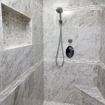 Quaint "Carrerra" Master Bathroom