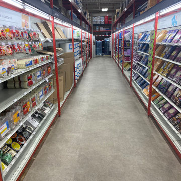 Staples Renovation; mix of mudding, taping, flooring, and painting