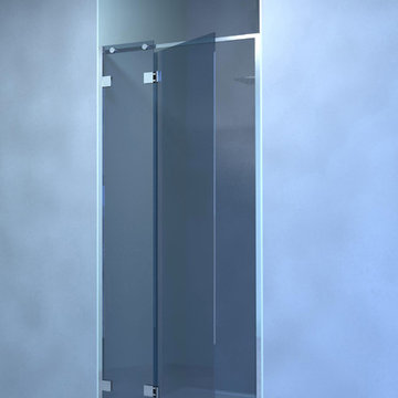 1 fixe – 1 porte glace-glace 180° - 1 raidisseur parallèle carré ou rond 2 point