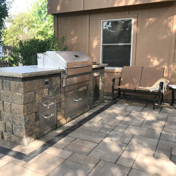 Kansas Paver Patio with Grilling Station, Dining, and Entertaining space!