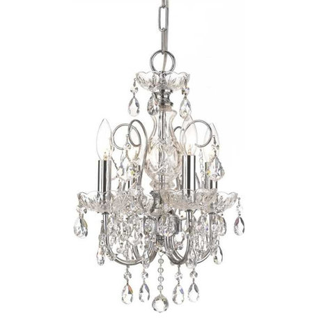 Imperial 4 Light Spectra Crystal Chrome Mini Chandelier