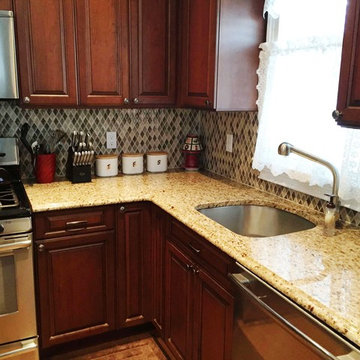 Harlequin Glass Backsplash