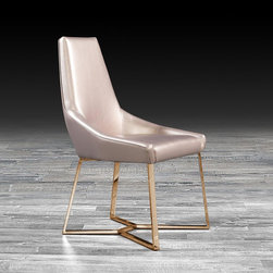 Lorensia Rose Gold Dining Chair - Lorensia Collection - Dining Chairs