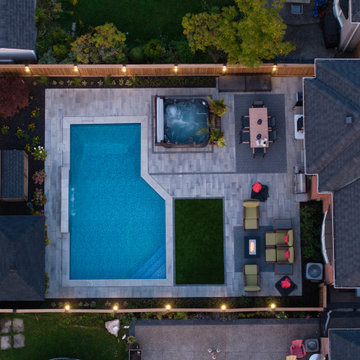 Modern Backyard Pool & Outdoor Living Retreat