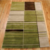 Contemporary Green Rug, 5'x8' Dimensions ND22 by Nourison Rugs