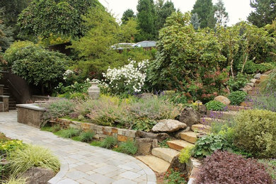 Design ideas for an arts and crafts garden in Portland.