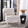 Zimmi Accent Chair With Cushion White