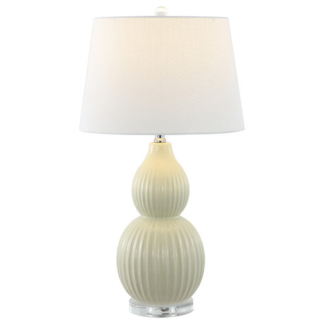 JONATHAN Y Lighting JYL8019 Thatcher 1 Light 28" Tall LED Vase - Light Olive