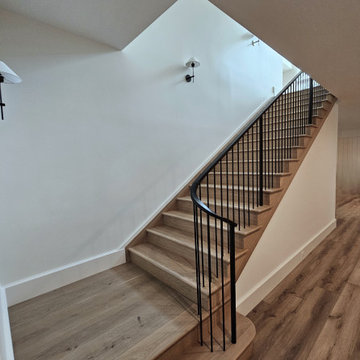 Project #119 | White Oak Staircase with Stacked Bullnose Detail