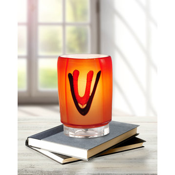 Springdale 6.75" Vicossia Hand Blown Art Glass Uplight Accent Lamp