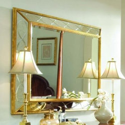 American Drew 591-040 Rectangular Ribbon Mirror Bob Mackie Home Signature - Makeup Mirrors