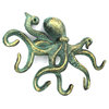 Cast Iron Octopus Hook, Antique Bronze, 11"