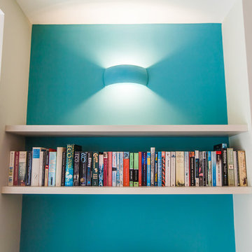 Bespoke spray painted floating shelves