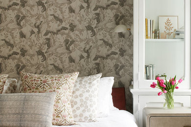 Large eclectic bedroom photo in Philadelphia