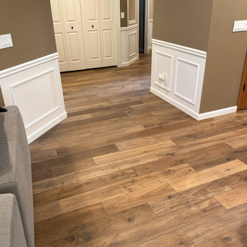House Remodel - French White Oak Wood Floors and Full Staicase Reconstruction
