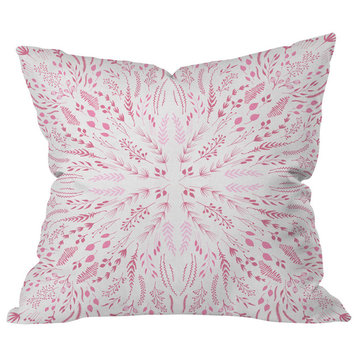 Iveta Abolina Pink Maze Outdoor Throw Pillow