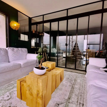 Belle Villa en niveau décalé avec mix toit tuile / toit terrasse avec Piscine