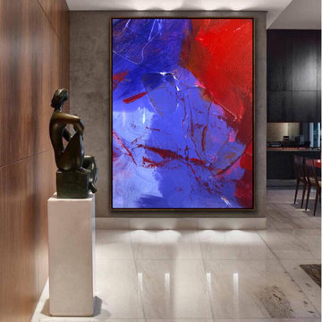 Original Handmade Modern Abstract Custom Art for Modern Contemporary Interiors