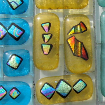 Fused Glass Tiles by Torch Lake Glass