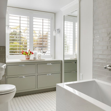 Edina Updated Retro Bathroom