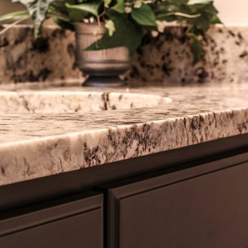 Blue Flower Granite Bathroom Countertops