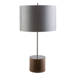 Kingsley Modern Round Drum Table Lamp - Table Lamps