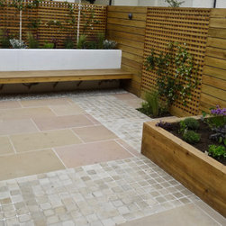 Tumbled Mint Sandstone Setts - Paving, Stones & Walling