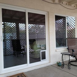 Vinyl Sliding Door With Doggy Door - Patio Doors