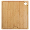 16.75" x 15.75" Solid Bamboo Cutting Board for Workstation