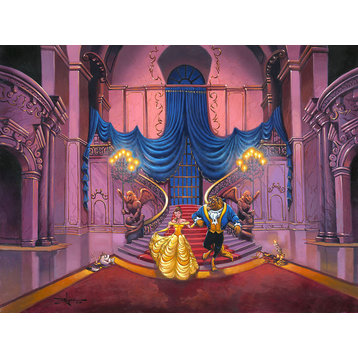 Disney Fine Art Tale As Old As Time by Rodel Gonzalez, Gallery Wrapped Giclee