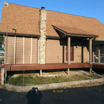 Log Cabin Vinyl Siding Remodel in York Springs PA 17372