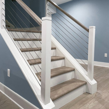 Finished Basement, New Stairs & Bathroom