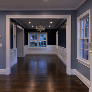 Transitional brick house