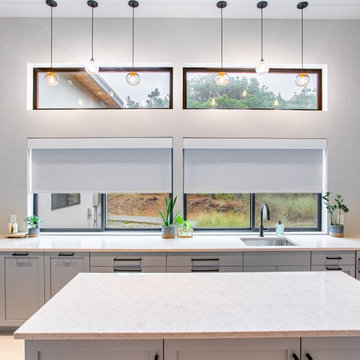 Modern Living Spaces with Custom Roller Shades