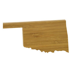 CuttingBoards.net - State Shaped Cutting Boards, Brown Richlite, Oklahoma - Cutting Boards