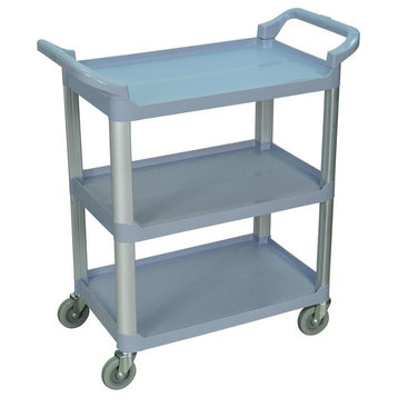 3 Shelf Gray Serving Cart