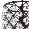 Gabrielle 10" Crystal/Metal LED Pendant, Oil Rubbed Bronze