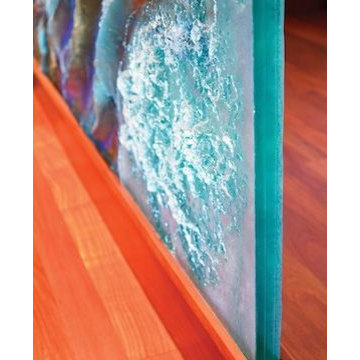Artistic glass mural