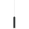 Micro Tube LED Pendant With Frosted Acrylic Shade, Satin Black