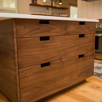 Modern Walnut Kitchen