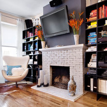 painted brick fireplaces